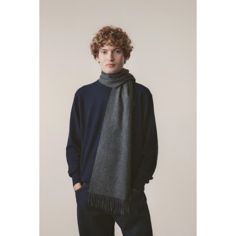 Solid 羊绒围巾 灰色