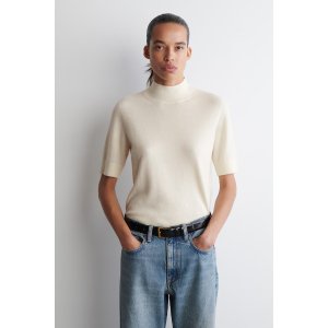 COSCashmere Mock-Neck T-Shirt