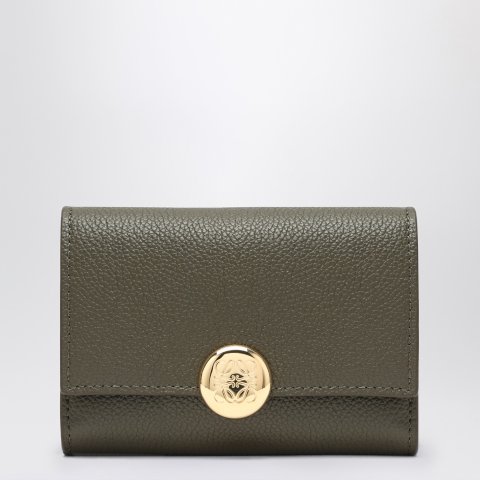 Loewe Trifold Calfskin Wallet - Rosemary/Tan 牛油果绿钱包608.41 超