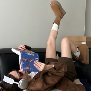 冬天没这几双鞋靴 jio丫可得遭老罪喽！UGG 毛毛厚底鞋€98