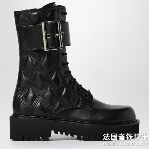 Valentino GaravaniValentino Garavani Quiltie 67 黑色皮靴