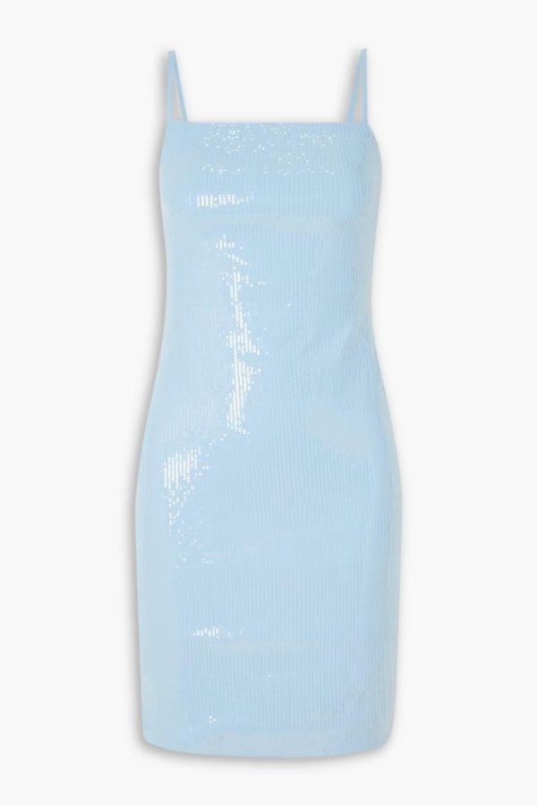 rotate Sequined 弹力迷你连衣裙