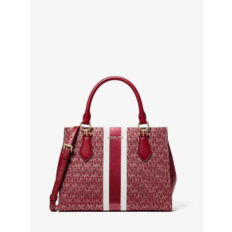 Michael KorsMarilyn Medium Logo Stripe Satchel