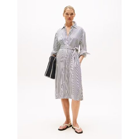 Midi Twill 衬衫连衣裙