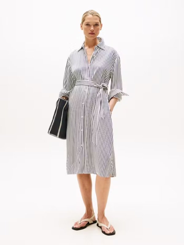 Midi Twill 衬衫连衣裙