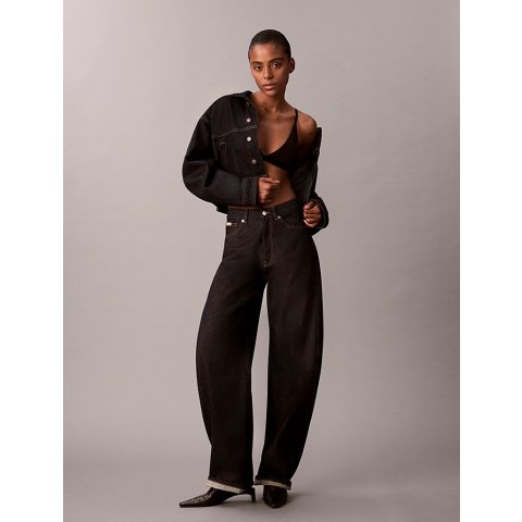 Calvin KleinJean Barrel 高腰牛仔裤