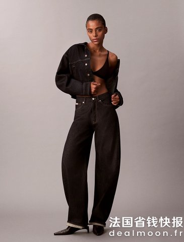 Calvin KleinJean Barrel 高腰牛仔裤
