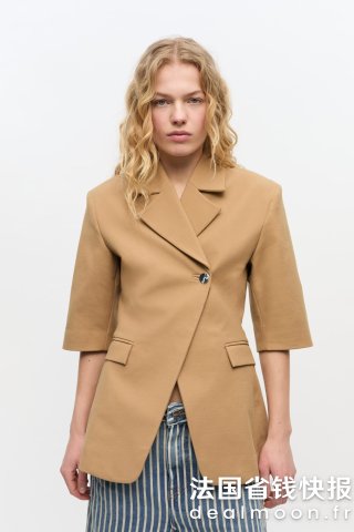 Ganni短袖袖西装外套