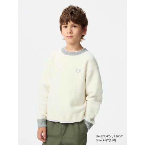 UNIQLO KAWS 儿童圆领毛衣
