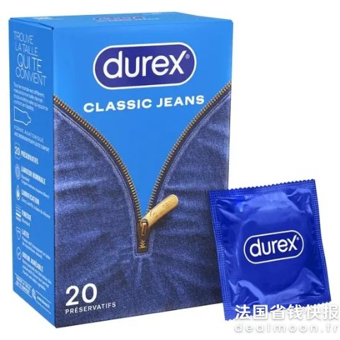 durexCLASSIC JEANS 避孕套 标准型 20只