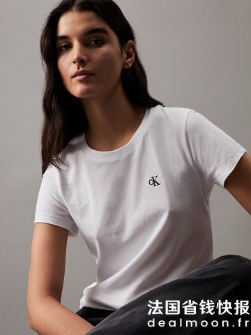 Calvin Klein棉质修身T恤