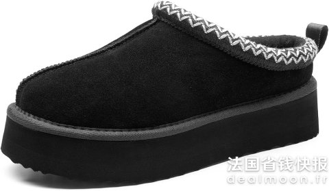 DREAM PAIRS 女士加厚保暖毛拖鞋