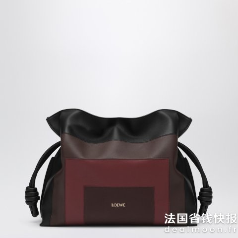LoeweFlamenco 拼色单肩包