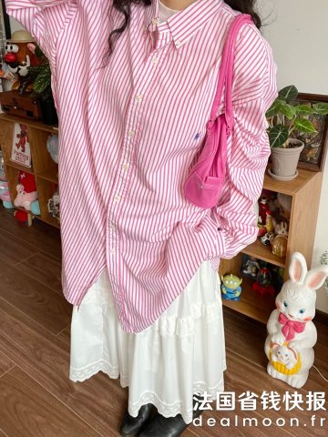 Polo Ralph Lauren一年四季都能穿 @Godsell vintage粉色条纹衬衫