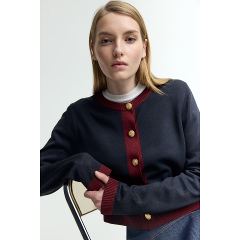 H&M4色可选！困难症犯了小香风针织开衫