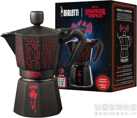 Bialetti怪奇物语联名！Moka Express 6杯咖啡壶 黑色