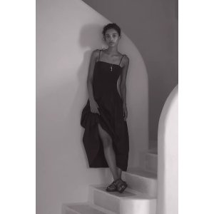 Anthropologie Square-Neck Midi Dress