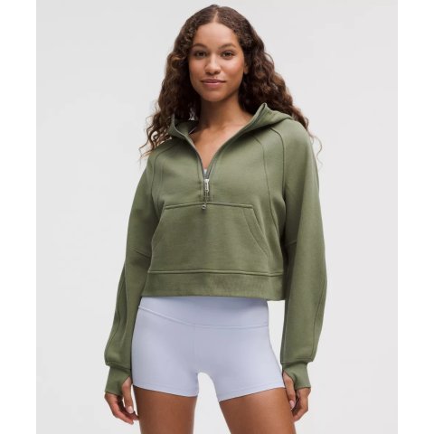 Lululemon月桂叶！好久不见折扣价Scuba 宽松连帽卫衣 半拉链