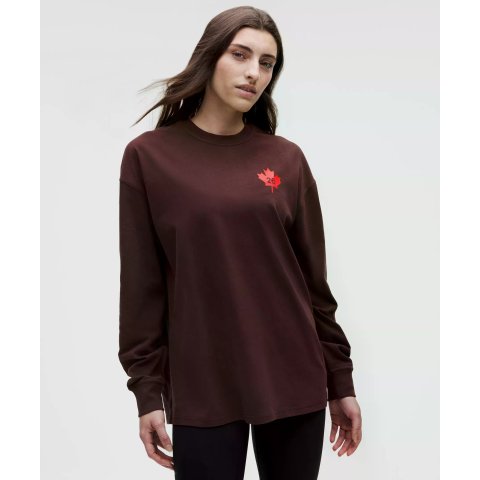 Team Canada 女式重棉长袖 COC标志