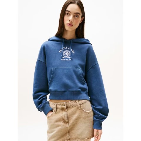 Crest Boxy短款连帽衫