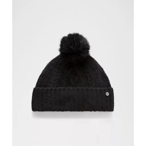 Alpaca 扭花羊毛针织保暖帽