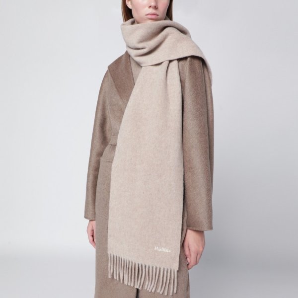 羊毛围巾 米色