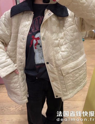 Ganni超保暖的夹克棉服！相似款Ganni Off-White Quilt夹克