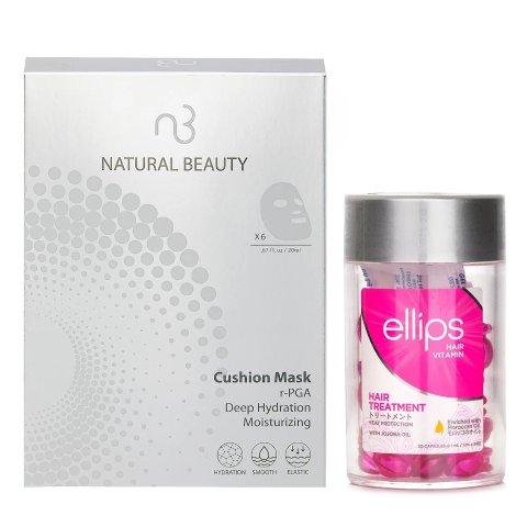 发膜油 50粒 + Natural Beauty 补水面膜 2片