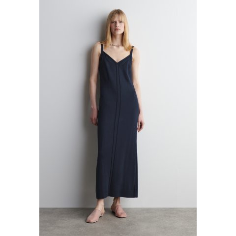 Midi 针织吊带连衣裙