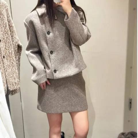 COS王霏霏同款！Boiled Wool 短款夹克