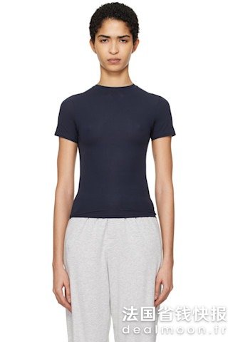 SKIMS Fits Everybody T恤 海军蓝