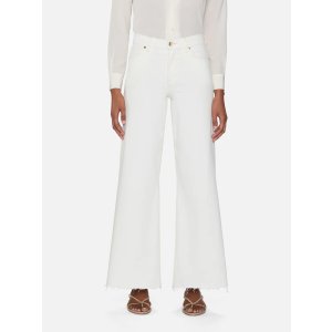 Le Palazzo Crop Raw Jeans