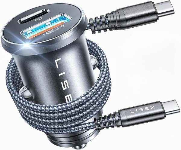 LISEN 车载充电器 54W 双口