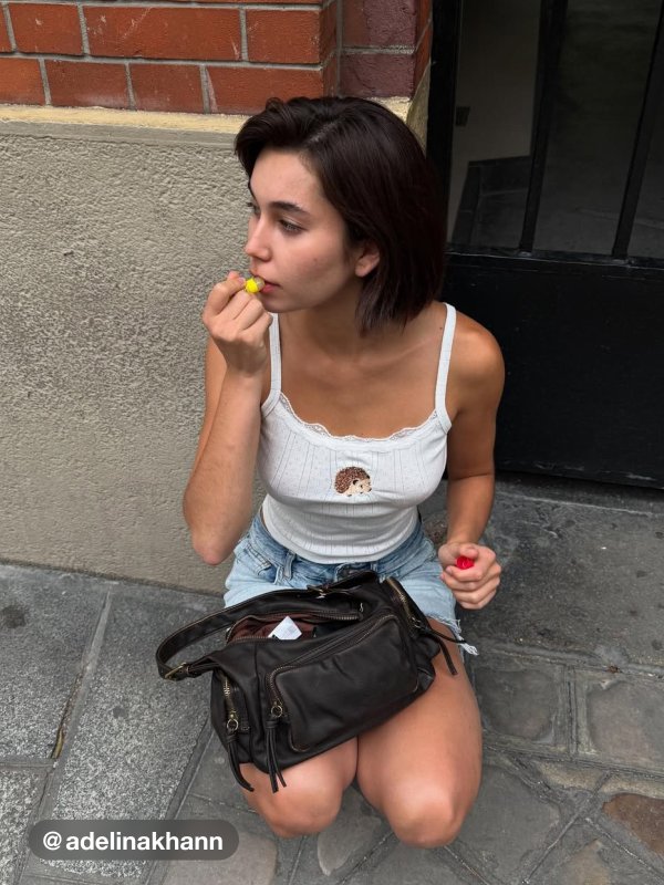 Cotton 刺绣吊带背心 纯棉