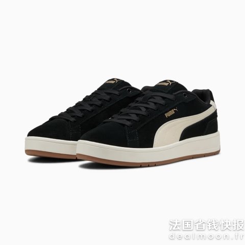 Puma Court Classic 黑色麂皮鞋