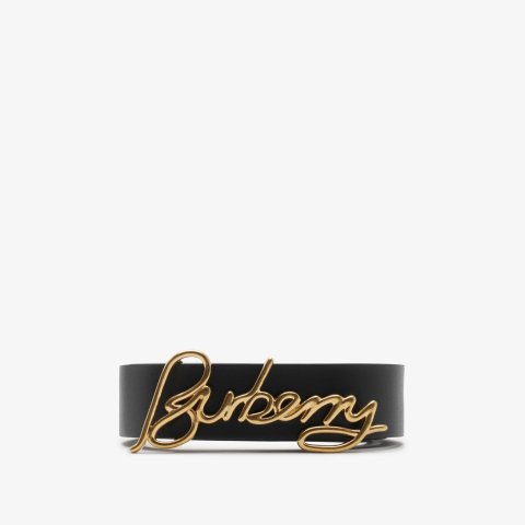BurberrySignature Reversible Leather Belt