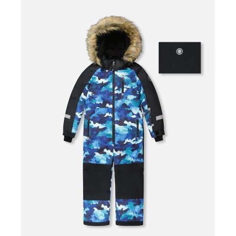 迷彩儿童滑雪服 