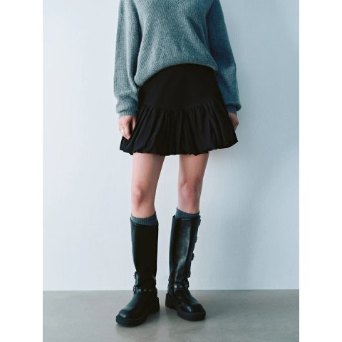 Short Mini A字裙 黑色