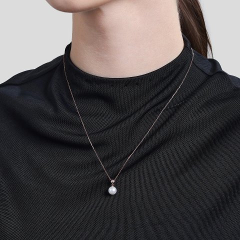 Chow Sang Sang18K Rose Gold Freshwater Pearl Necklace