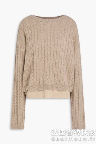 Sandro羊毛羊绒混纺毛衣