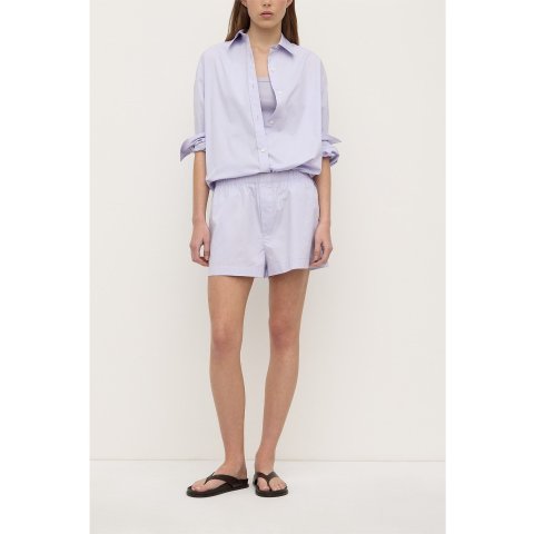 Marigold 斜面长袖衬衫 丁香色