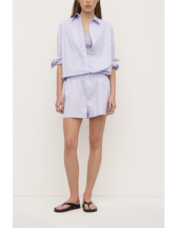 Marigold 斜面长袖衬衫 丁香色