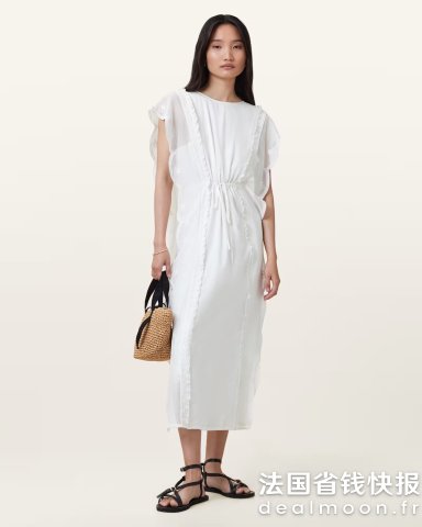 AllSaintsOla Midi 连衣裙