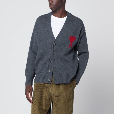 Ami De Coeur 灰色羊毛开衫
