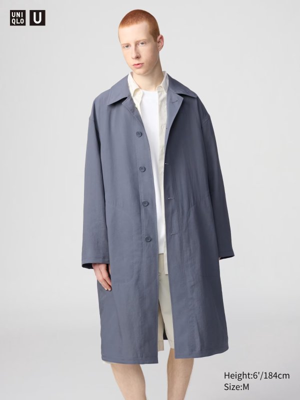 U男士单排扣大衣