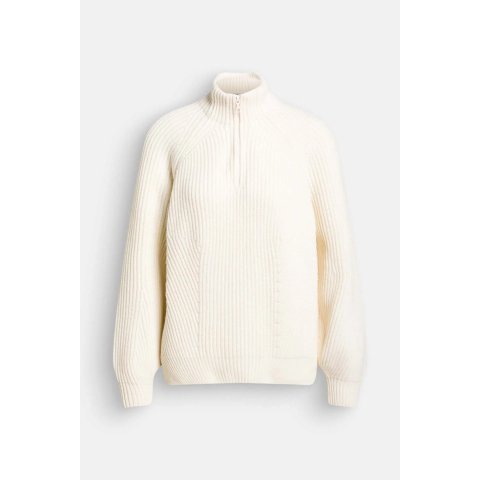  针织套头衫 米白色