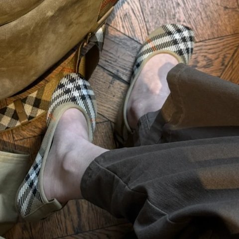 格纹婴儿芭蕾鞋@CircleCircle