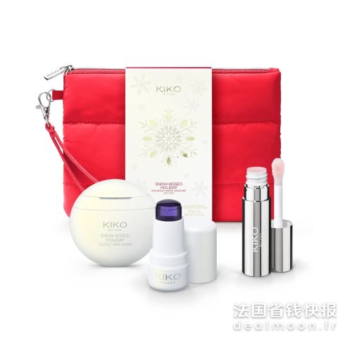 Kiko Milano护手霜、SPF 50 防晒棒和唇膜Holiday Mountain 护肤礼盒套装