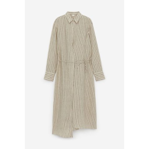 arket条纹衬衣裙 