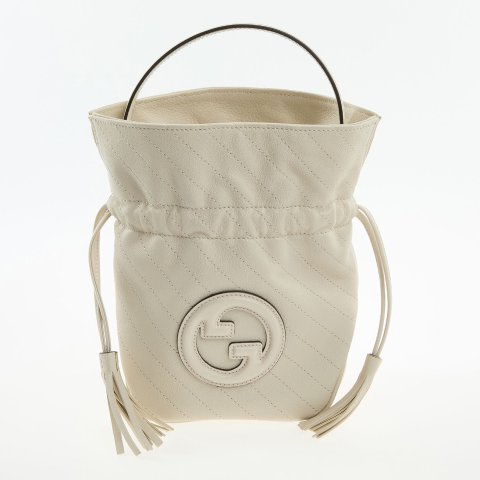 Logo 奶油色手袋